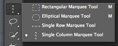 Single column marquee tool